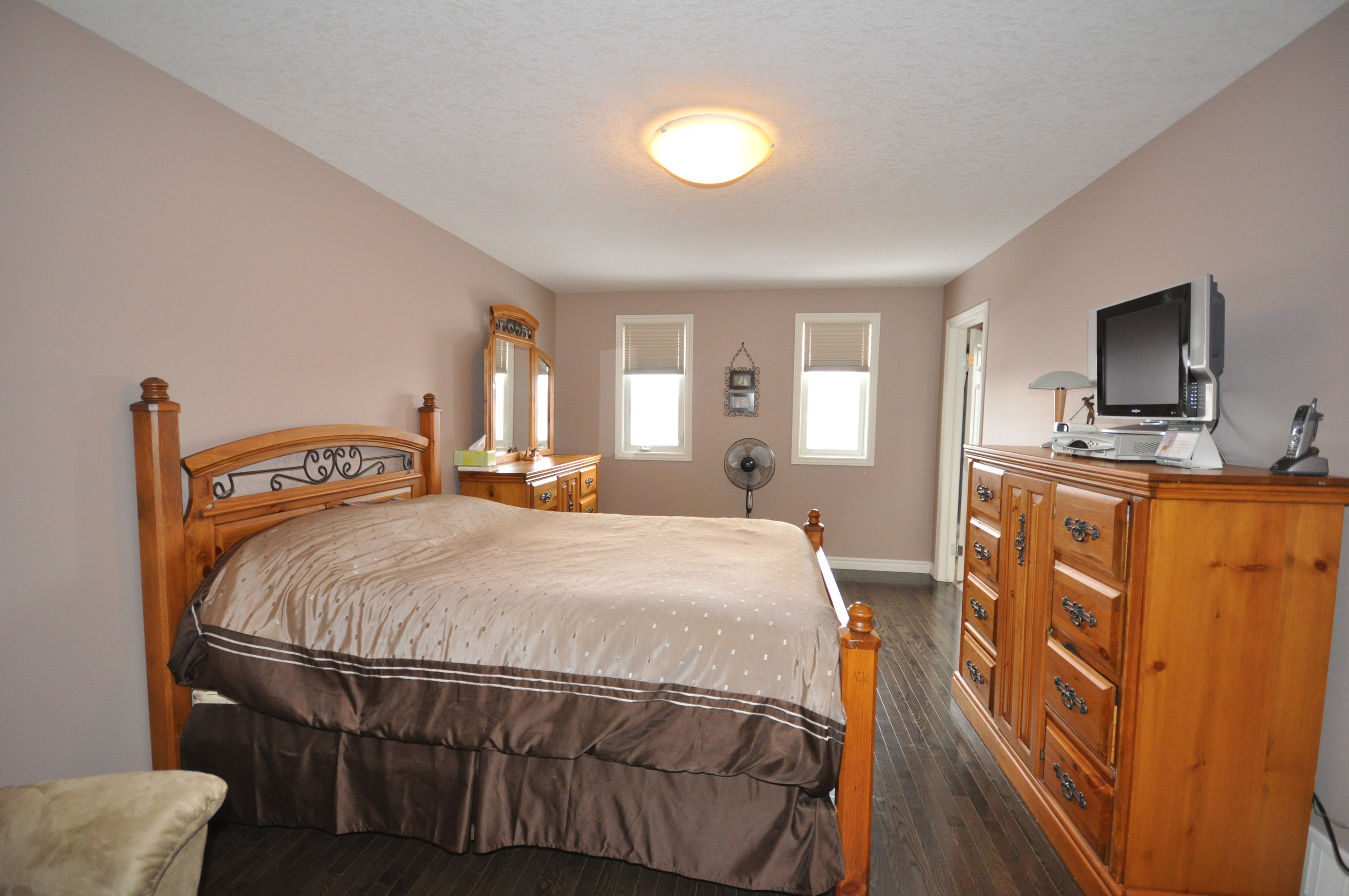 Master bedroom with walk in closet