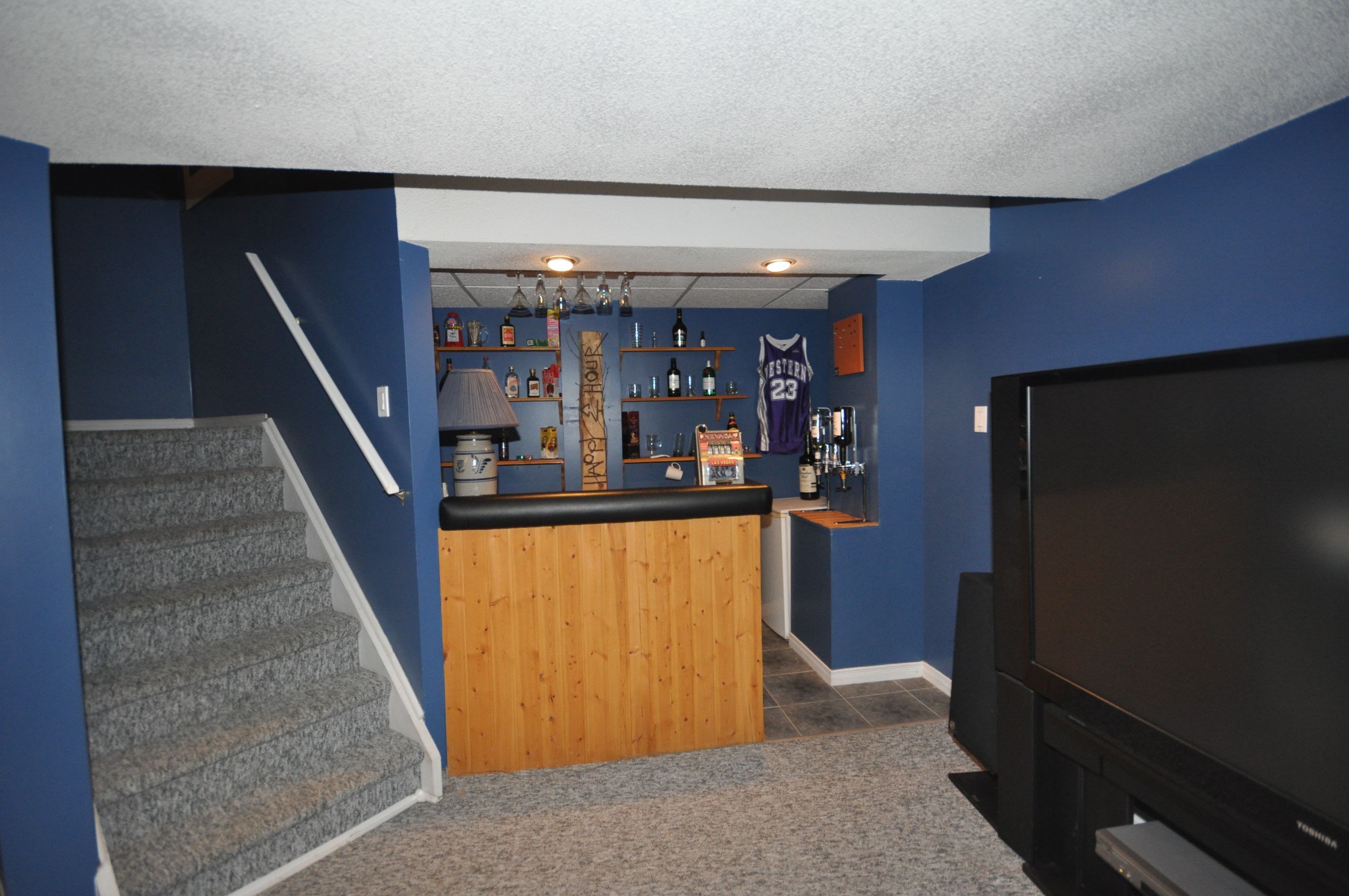 Wet bar in the Lower Level