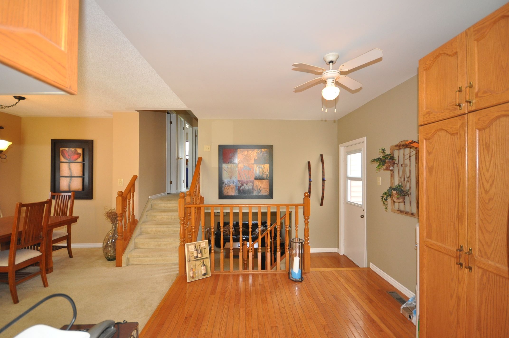 Door to the summer sundeck off the kitchen