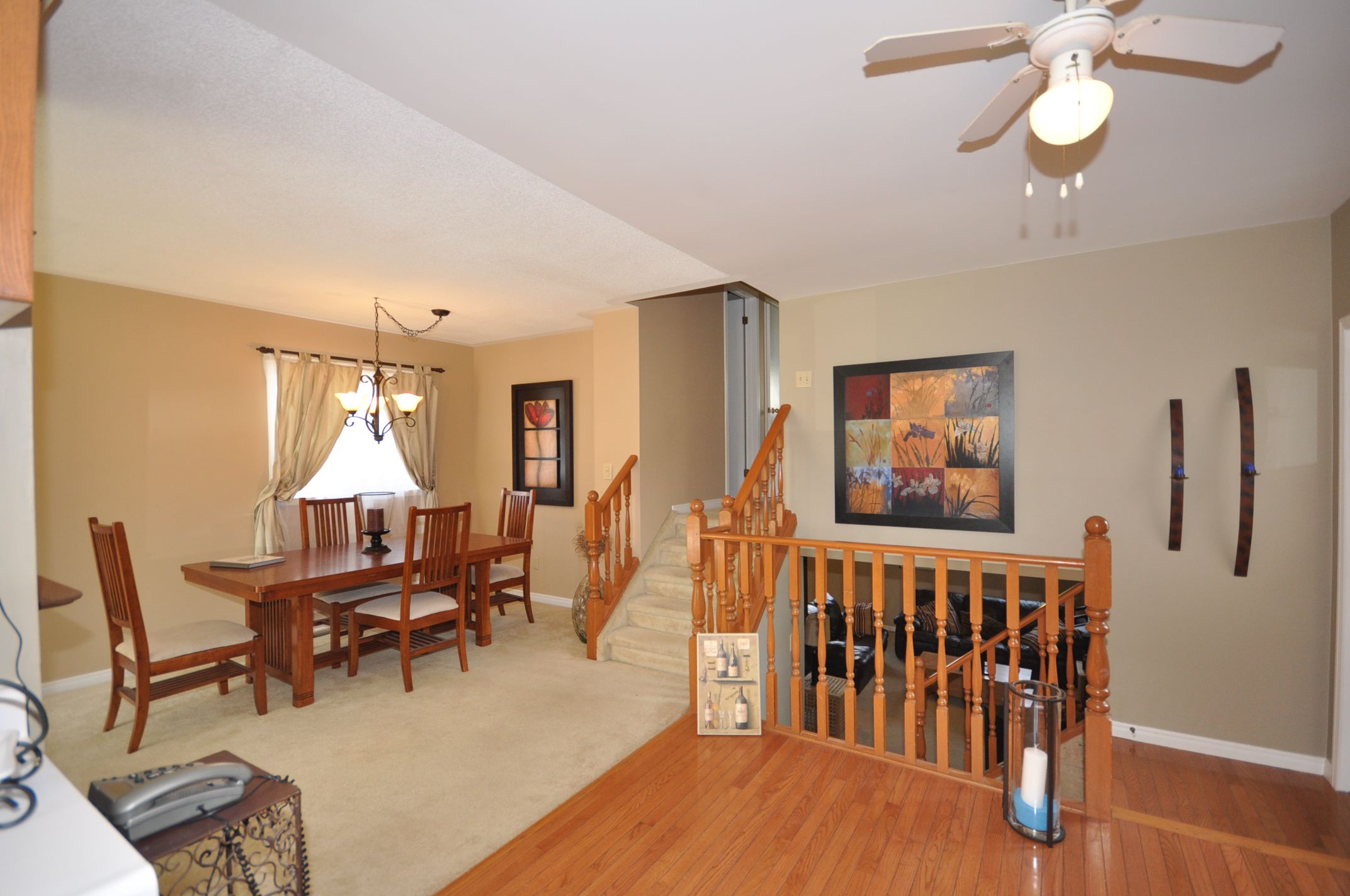 View of dining area from the kitchen