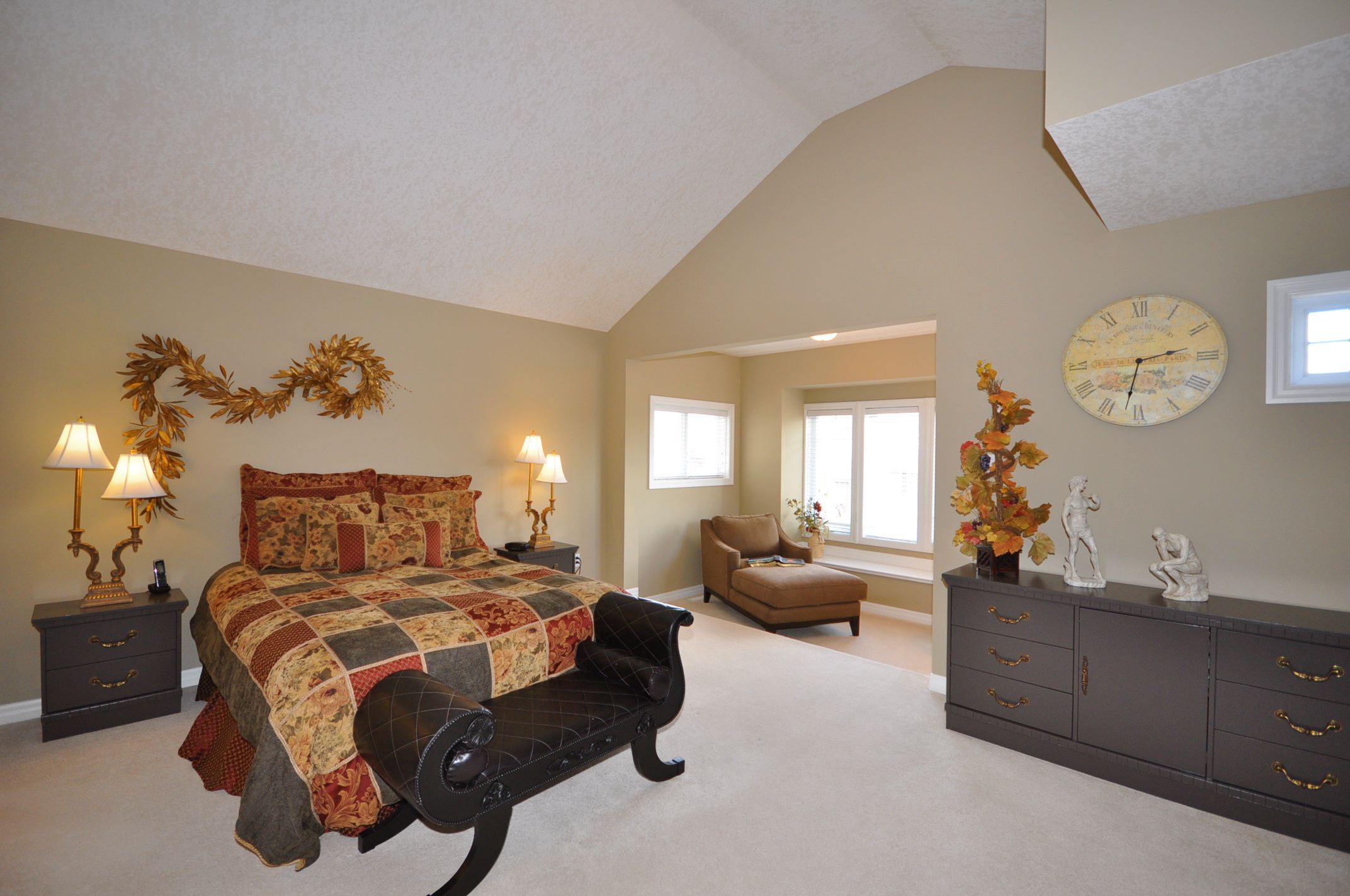 Sunken sitting area in the Master Bedroom