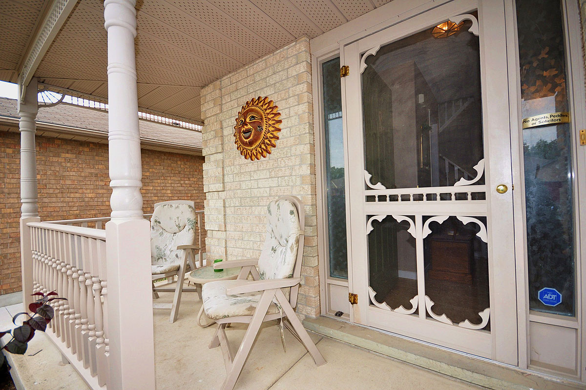 Covered front porch