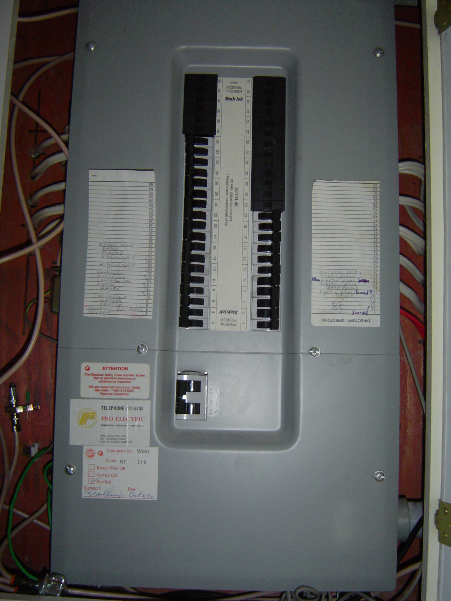 100 Amp Breaker Panel