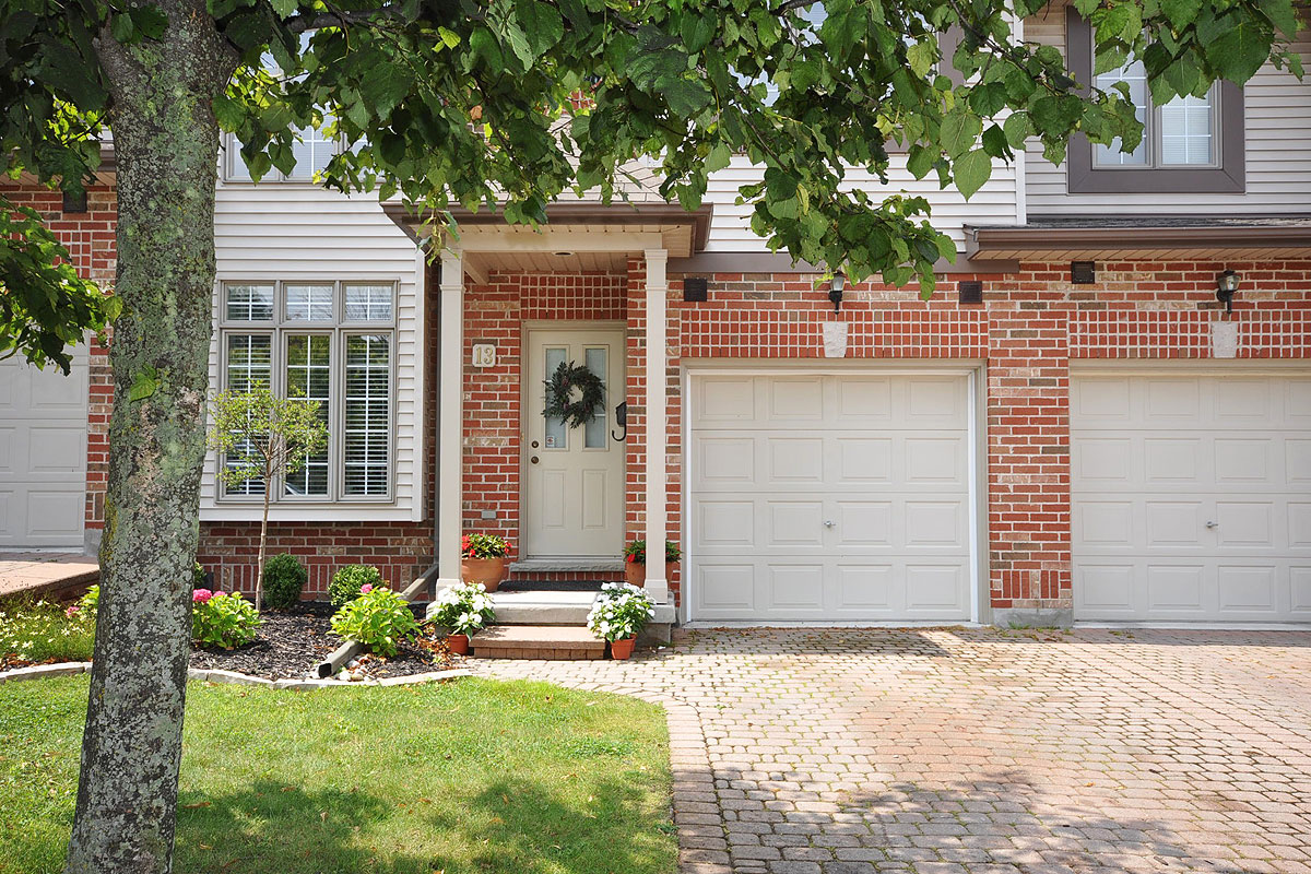 Attractive covered front entrance