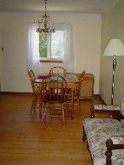 Formal dining has room for sit down dinners. 