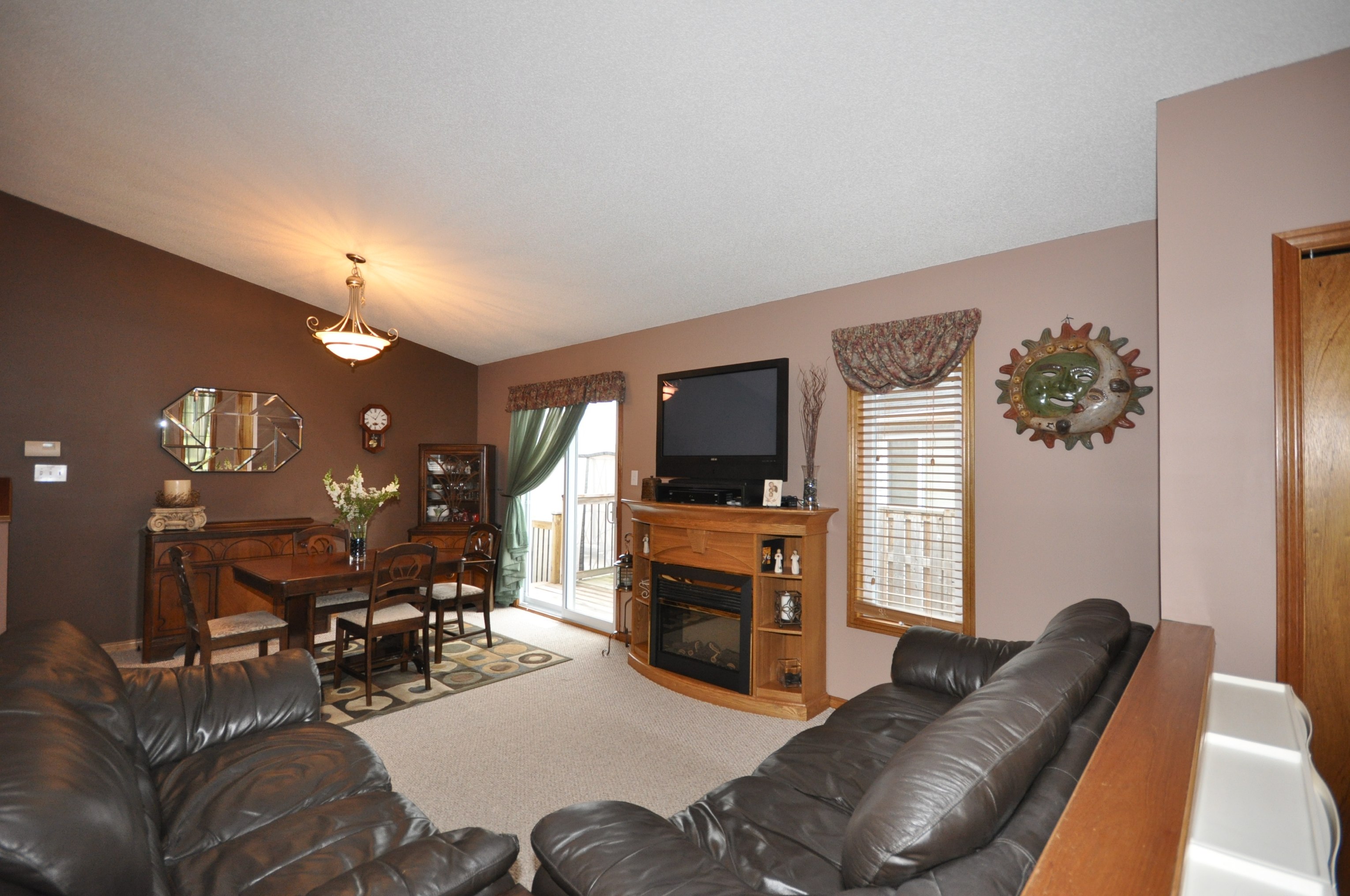 Dining Room has a patio door to deck