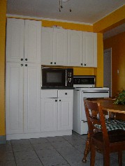 Tons of cupboard space in the kitchen 