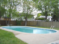 Everyone will love the large 18 x 36 oval pool!! 
