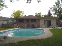 View of the back of the house 