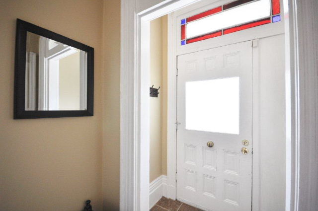 Double Foyer with Stained Glass