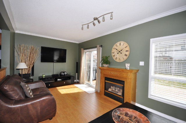 Gas Fireplace in Sunken Family Room