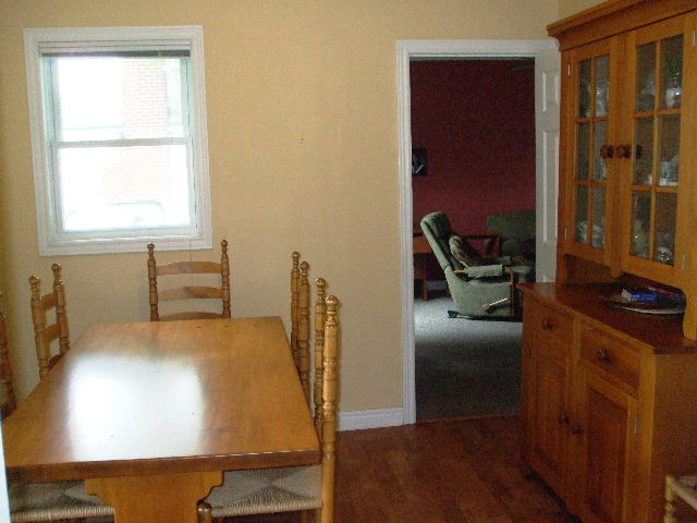 Cork flooring in Dining room