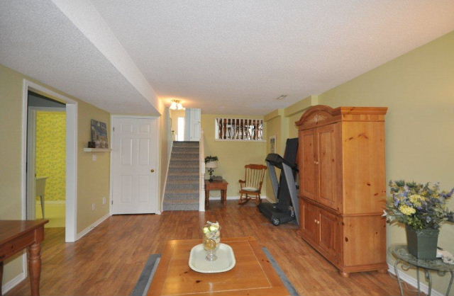 Family room looking back at stairs