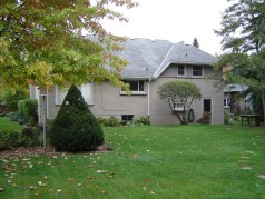 Large professionally landscaped rear yard 