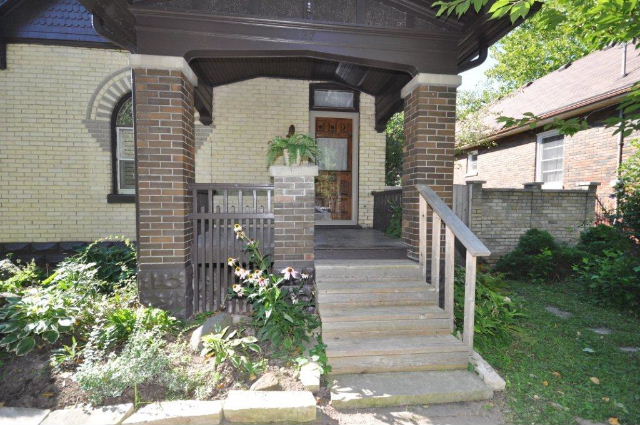 Attractive covered front porch