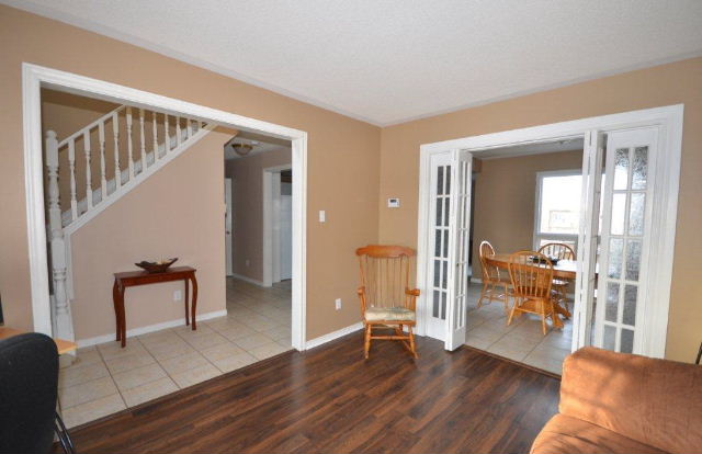 Living Room open to Dining Room and Kitchen