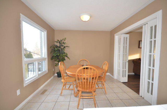 Dining Room overlooks Sundeck