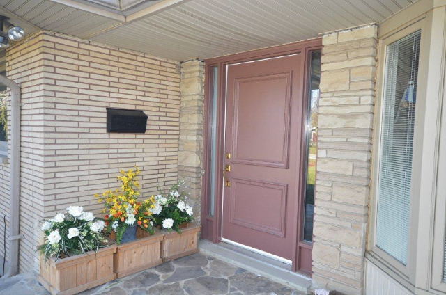 Flower Boxes at Front Entrance