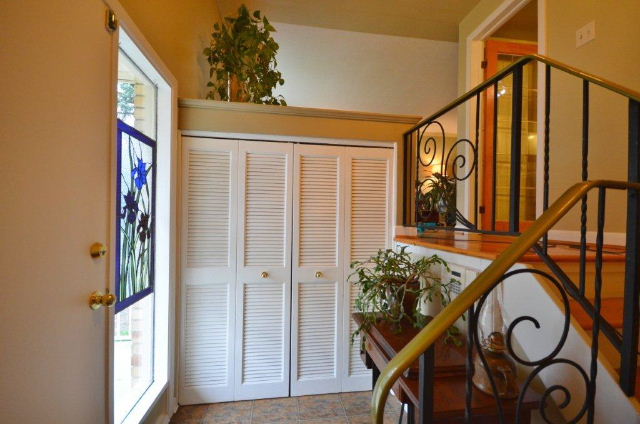 Foyer with large double closet