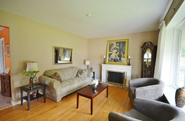 Gleaming Hardwood in the Living Room