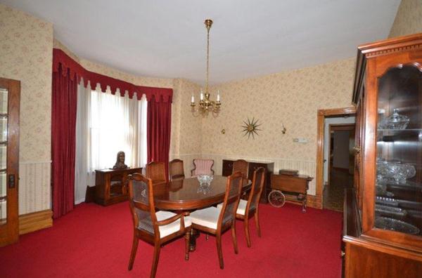 Large Formal Dining Room with Bay Window