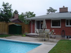 Newer patio doors off the dining room leading to the back patio 