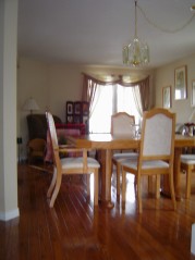 Open concept living and dining room large enough for entertaining 