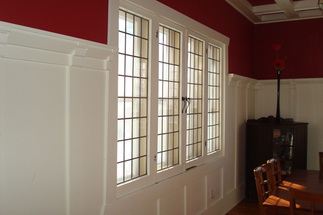 Leaded Windows In Dining Room