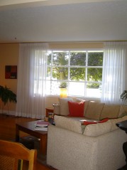 Feel the warmth of the sun from the large bay window in the living room 