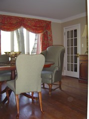 Lots of sunny windows & french doors leading to the living area from the dining room 