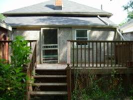 Large deck on back of house for family entertaining