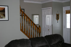 Open staircase to 2nd floor