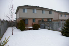 Privacy fenced yard