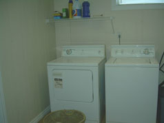 Finished laundry room in lower level