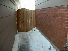 Breezeway between house and