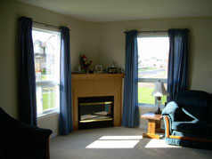 Corner Gas fireplace in Great Room