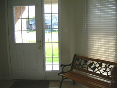 Sunny front foyer