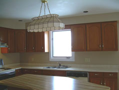 The chef in the family wil love all the counter space in this kitchen