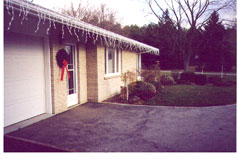 Side of house facing south