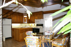 View into kitchen from Sunroom