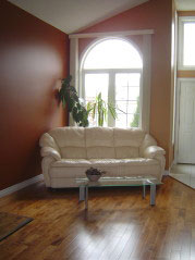  Living-Dining room combo has gleaming new hardwood and bright sunny windows