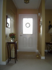 Sunny front foyer