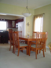 Huge dining room opens to the living room for easy entertaining