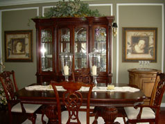 Formal dining room at front of house will sit 12