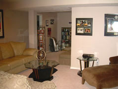 Lower level family room