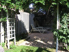 Relax on this shady patio